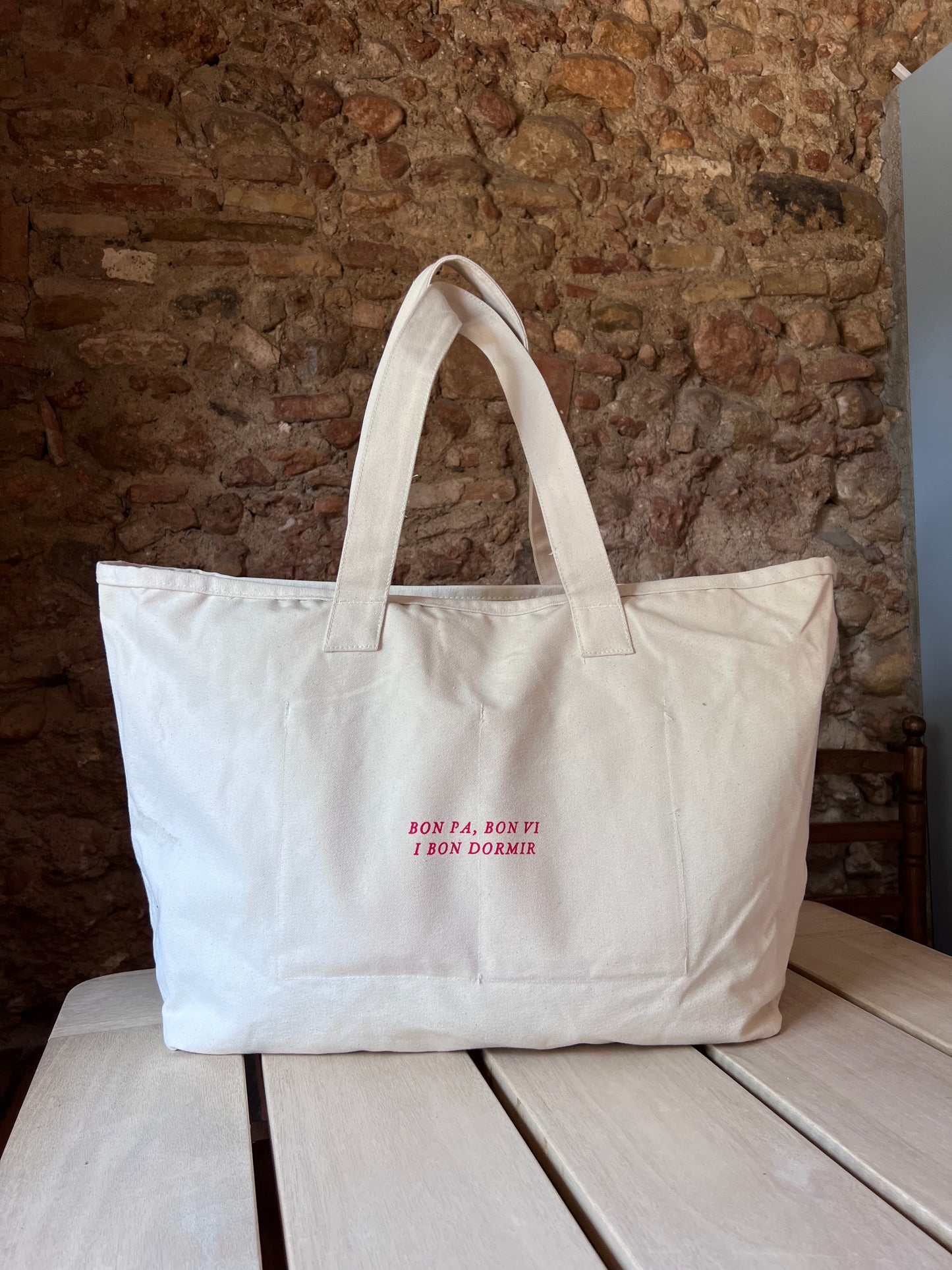 "Bottle" heavy duty canvas bag